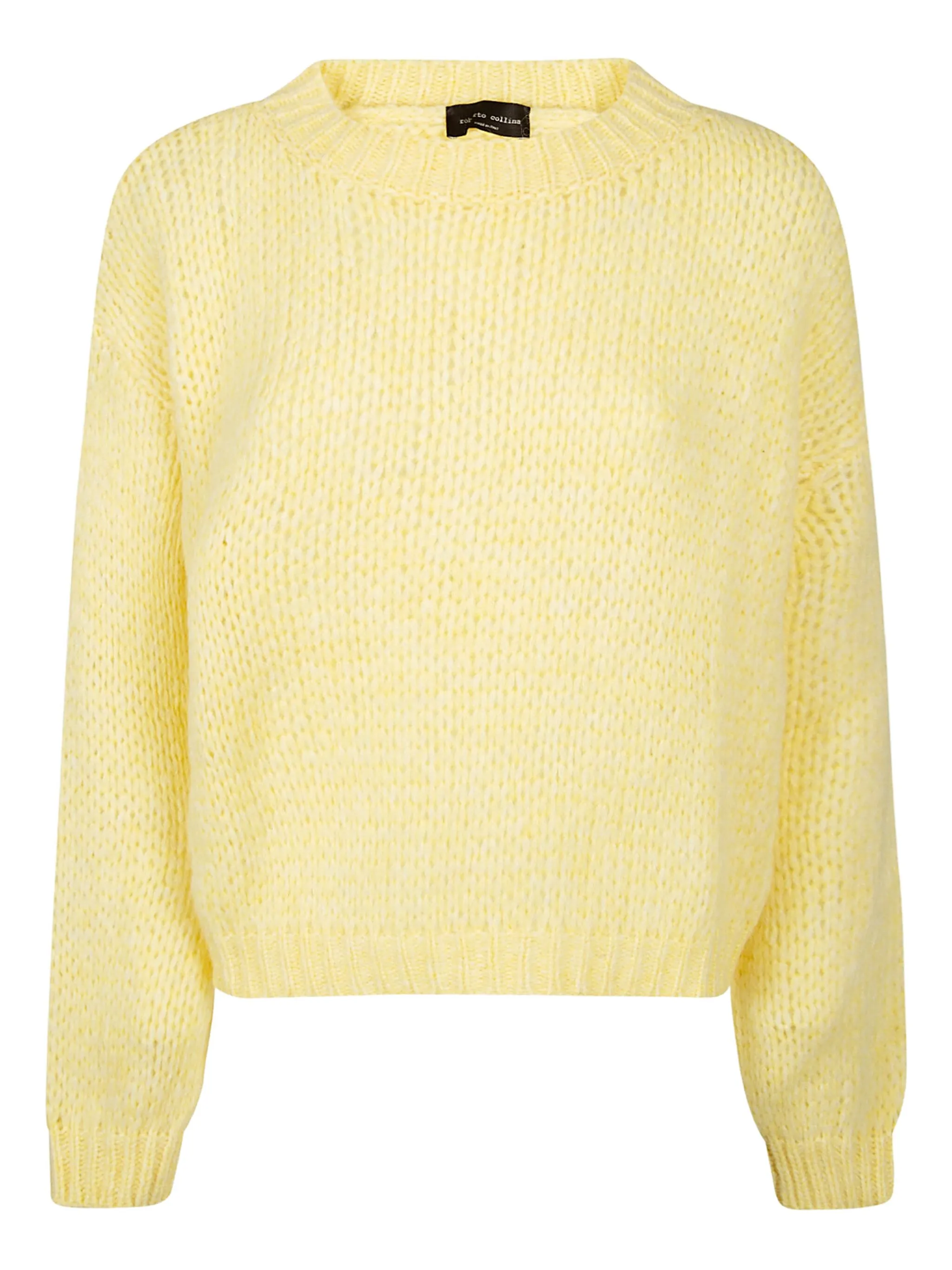 

Свитер с круглым вырезом Roberto Collina, желтый