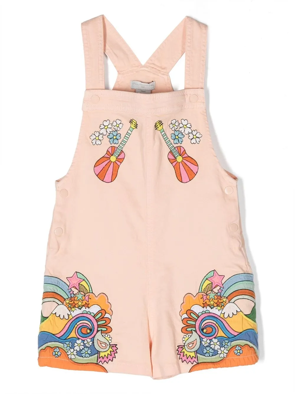 

Ромпер с вышивкой Stella McCartney Kids, розовый
