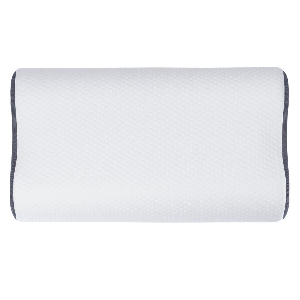 

Подушка Relaxsan Visco Ergonomic Deluxe, 40x60 см, высота 9-11 см, ортопедическая подушка для поддержки шеи с формой двойной волны, подходит для аллергиков MX Textile Solution