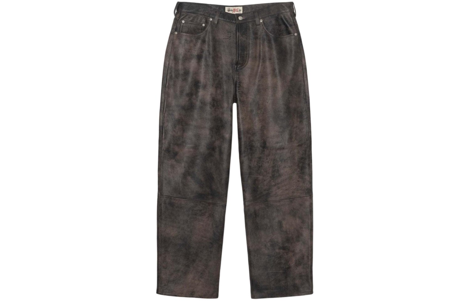 

SS24 Кожаные штаны унисекс Stussy, белый