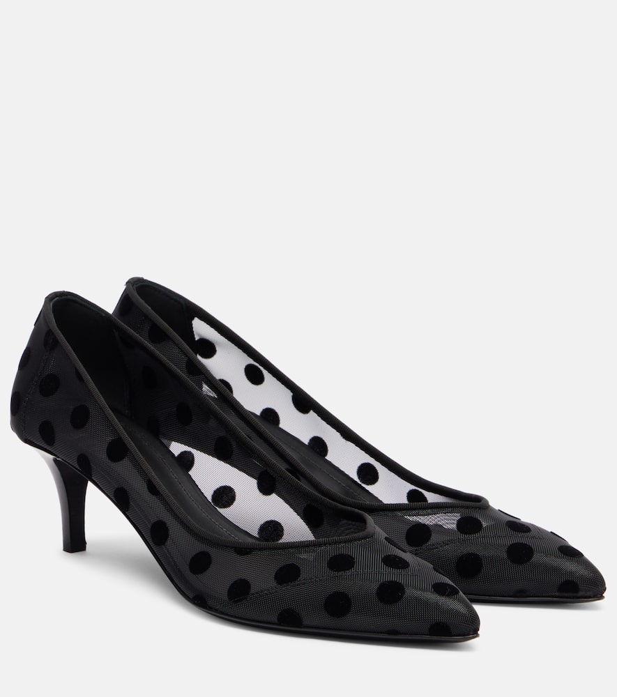 Peleo 55 сетчатые туфли-лодочки в горошек Isabel Marant, Black