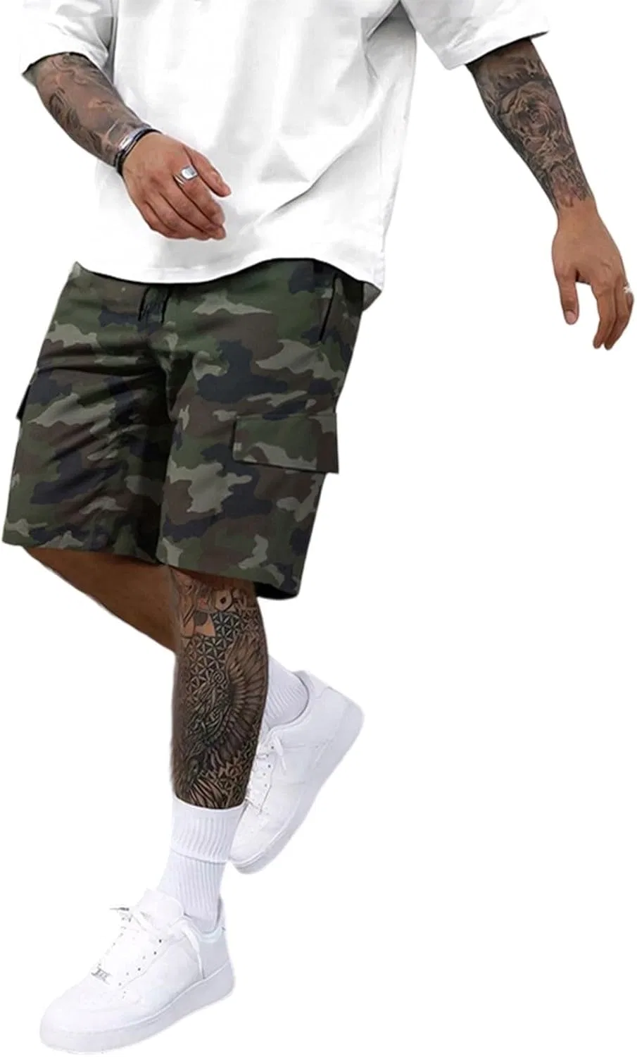 Мужские шорты для тренировок, Athletic Fit, Army Green