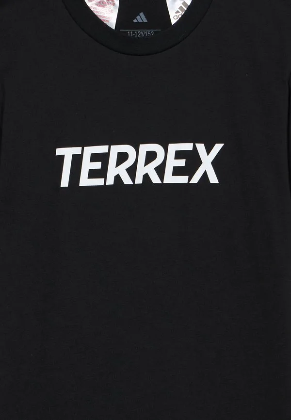 Футболка с логотипом, спортивная футболка унисекс Adidas Terrex, Black — фото 3