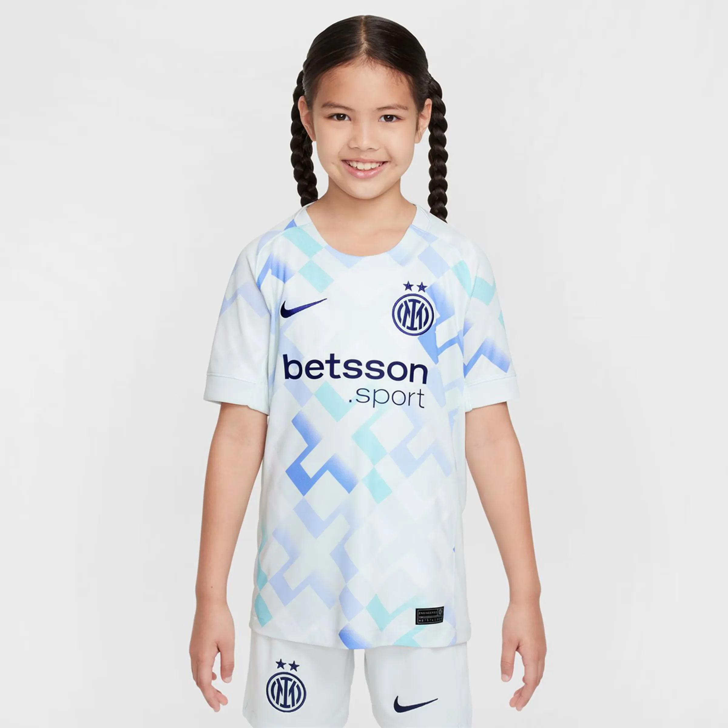 

Детская футболка второй формы Inter Milan 2025-2026 Stadium Nike, синий