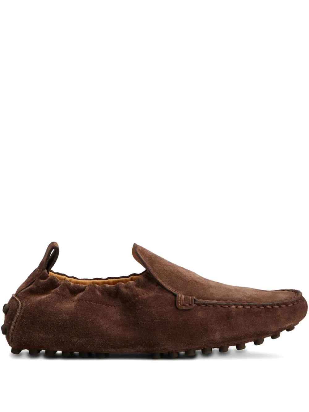 Лоферы из зернистой кожи TOD'S, коричневый
