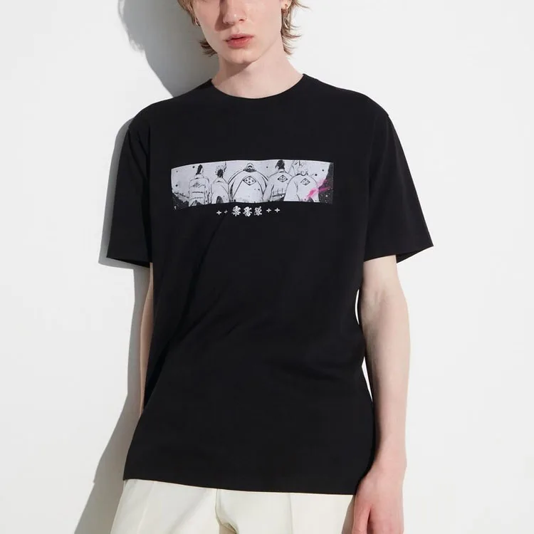 UNIQLO Футболка BLEACH унисекс черная — фото 4