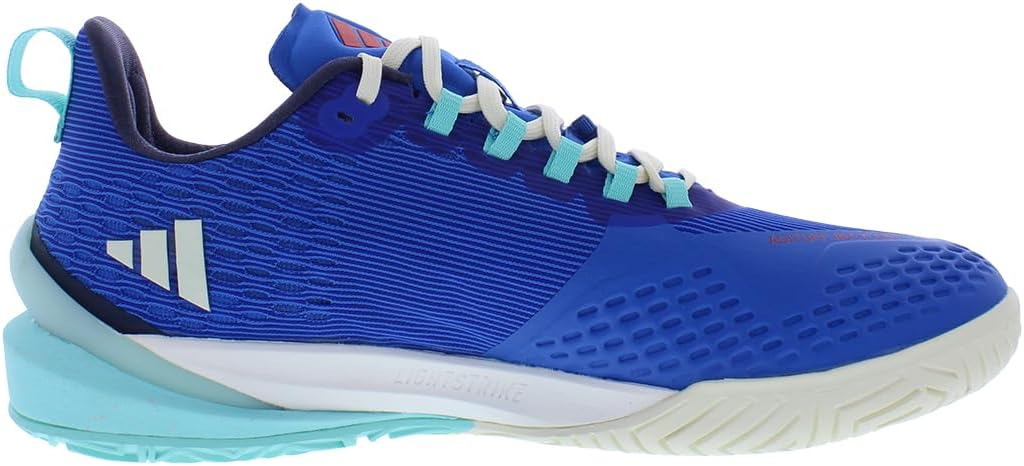 Мужские теннисные кроссовки Adidas Adizero Cybersonic, слоновая кость/голубой — фото 2