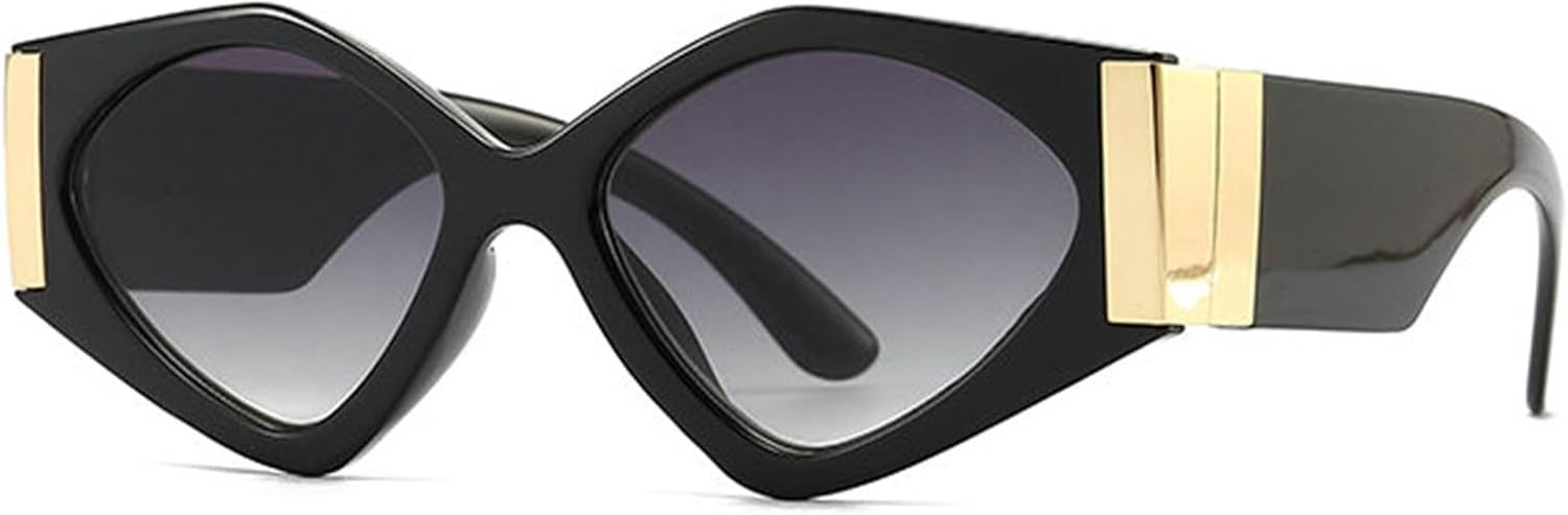 

Солнцезащитные очки Helena Fashion в форме «кошачьих глаз» неправильной формы для женщин, ретро-стиль, модные солнцезащитные очки в стиле панк, дорожные очки с защитой UV400, C5