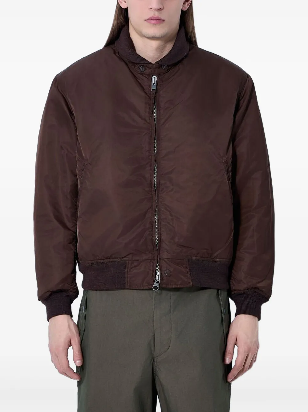 

Куртка-бомбер на молнии Engineered Garments, коричневый