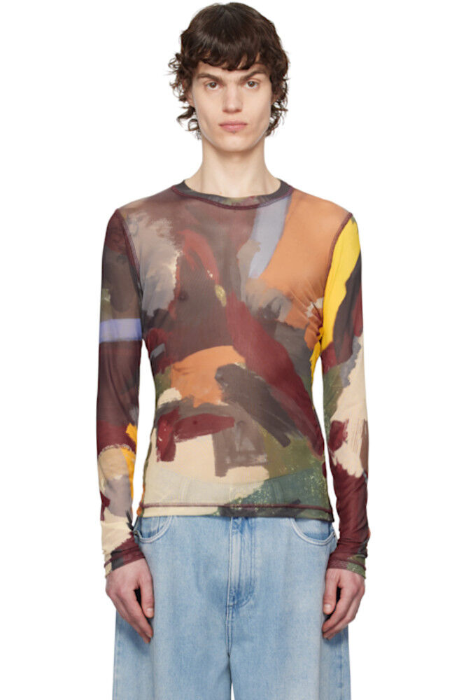 

Футболка с разноцветным абстрактным принтом JW Anderson