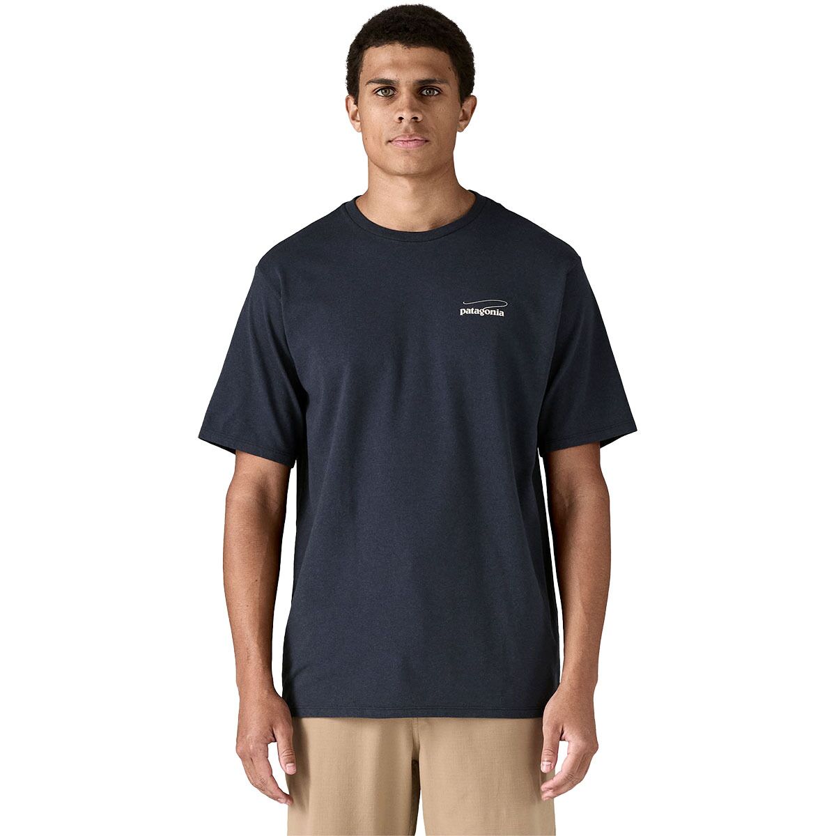 Футболка Casting Logo Responsibili-Tee Patagonia, цвет smolder blue — фото 4