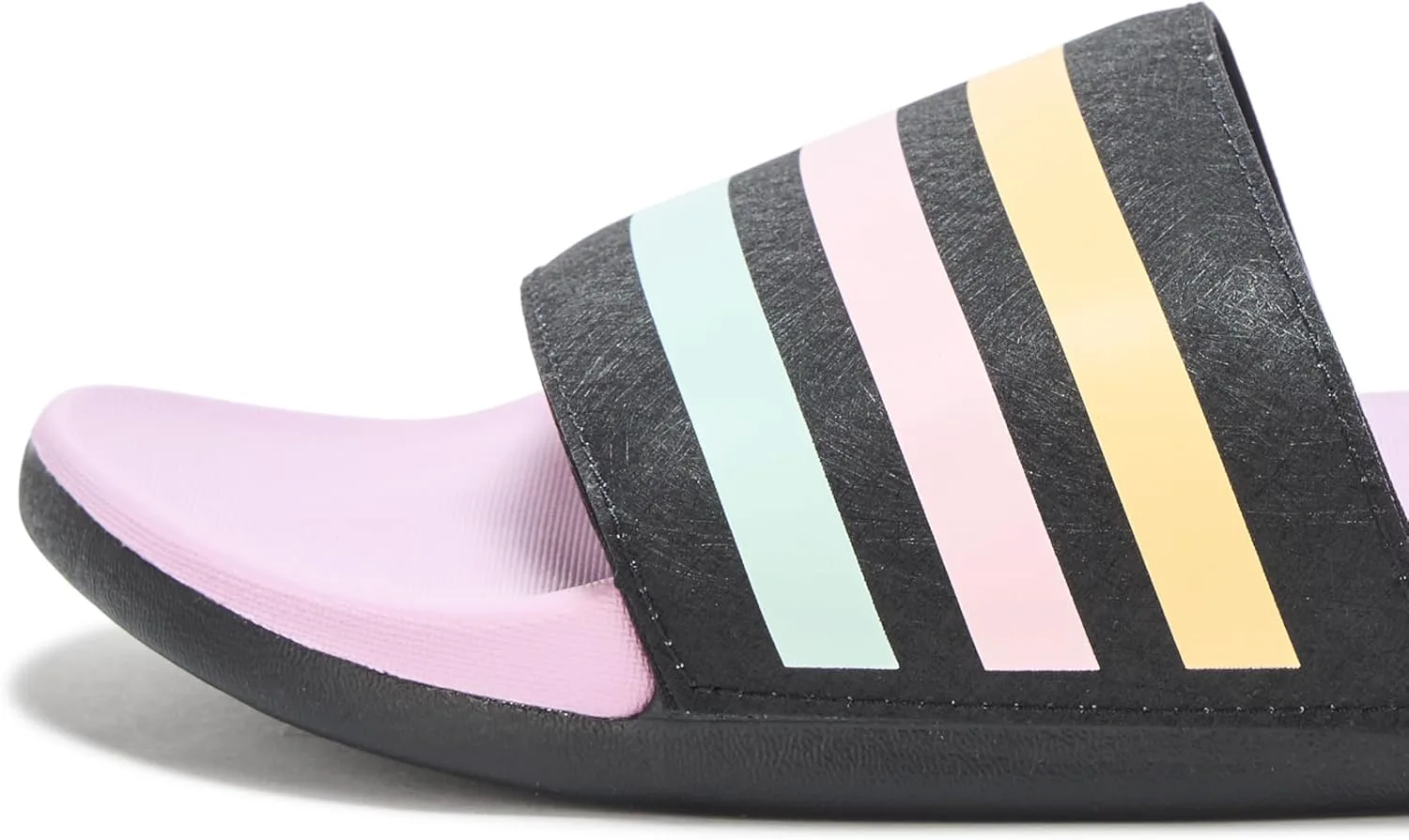 Шлепанцы Adidas Adilette Comfort для мальчиков, черный/сиреневый/розовый — фото 4