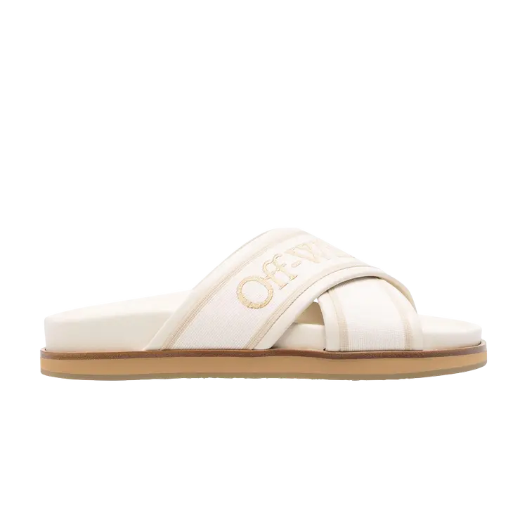 

Кроссовки Off-White Wmns Cloud Criss Cross Sliders, кремовый, Бежевый, Кроссовки Off-White Wmns Cloud Criss Cross Sliders, кремовый