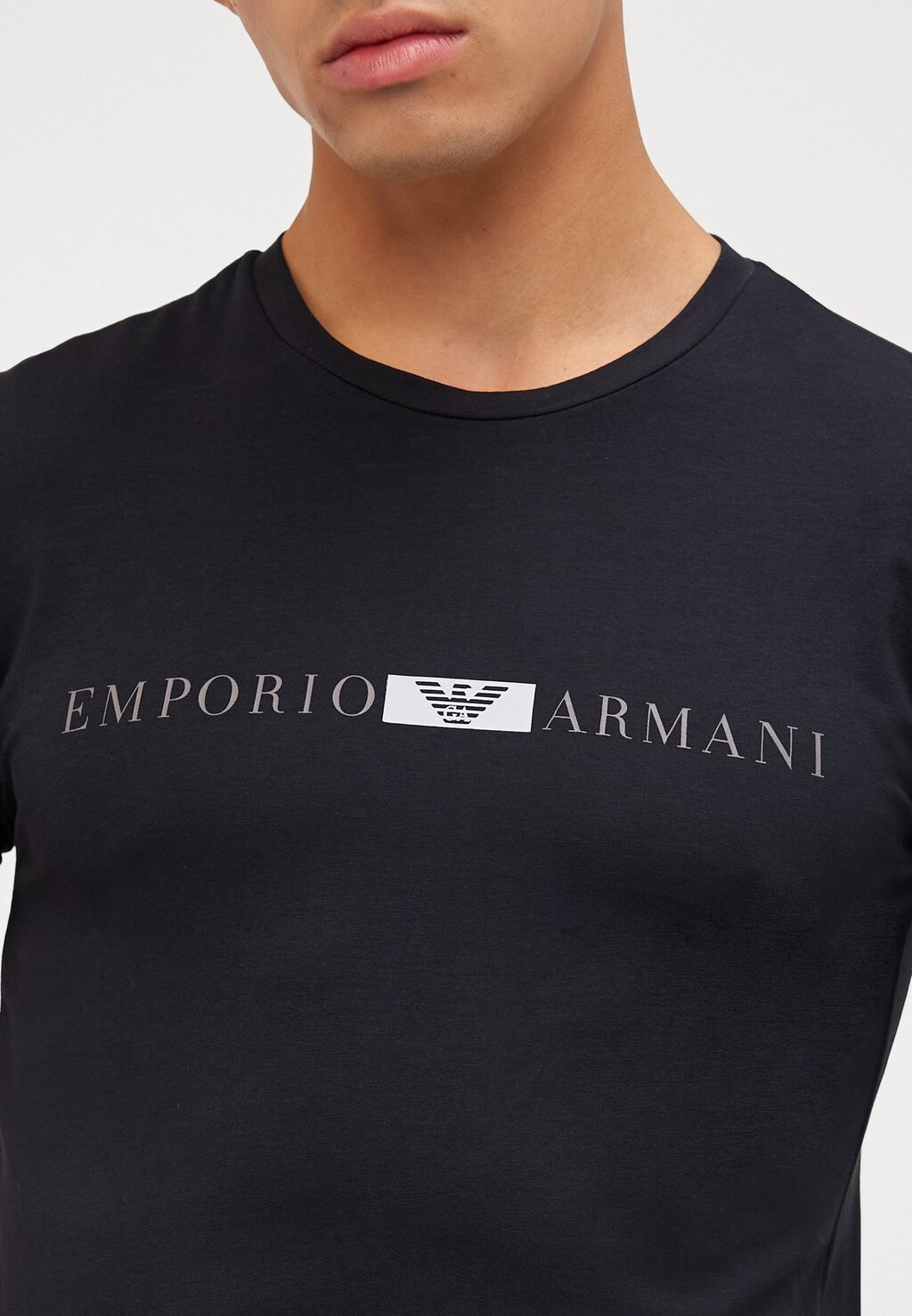 

Футболка с принтом SHORT SLEEVE Emporio Armani, черный