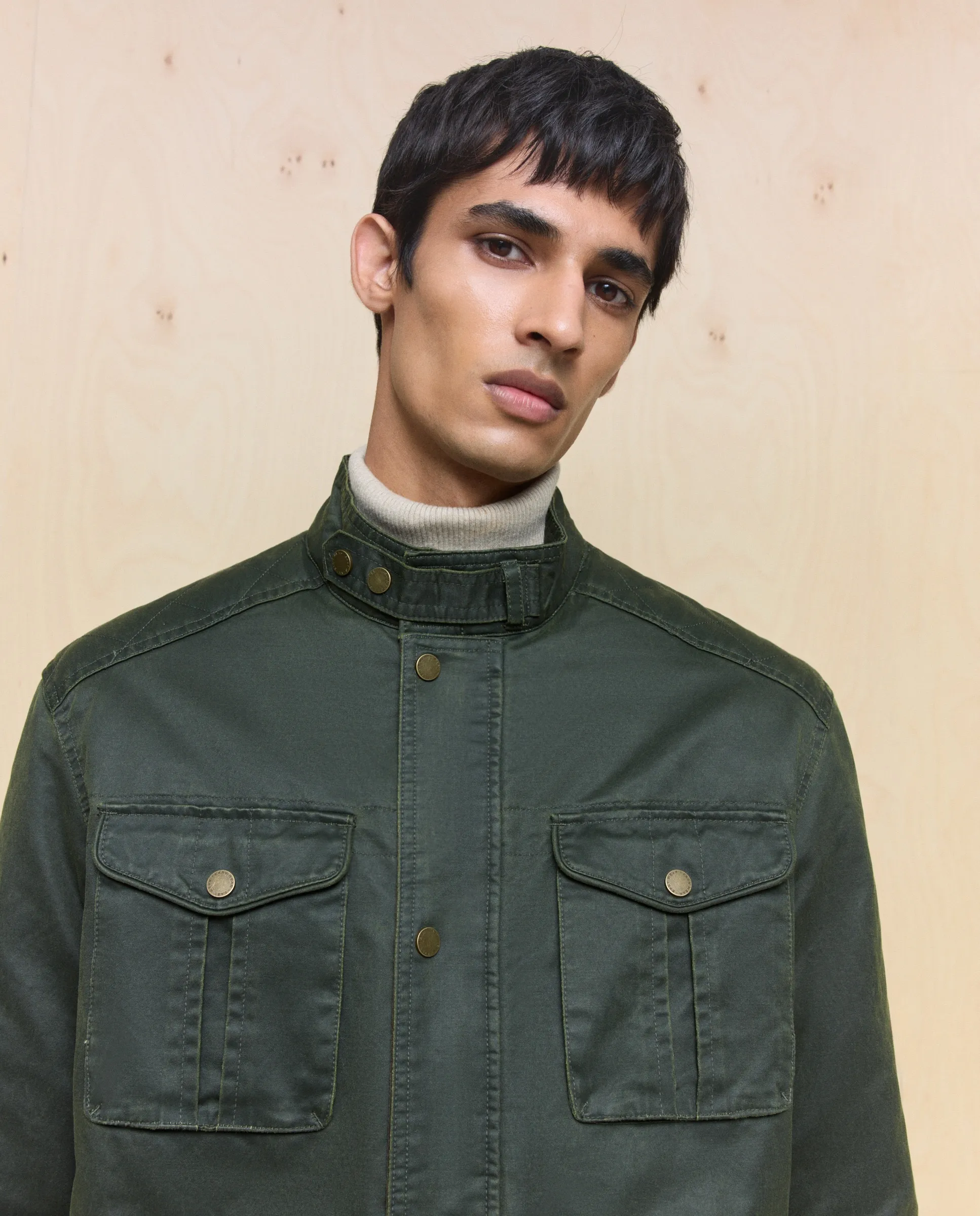 

Мужская вощеная куртка с четырьмя карманами Easy Wear, хаки