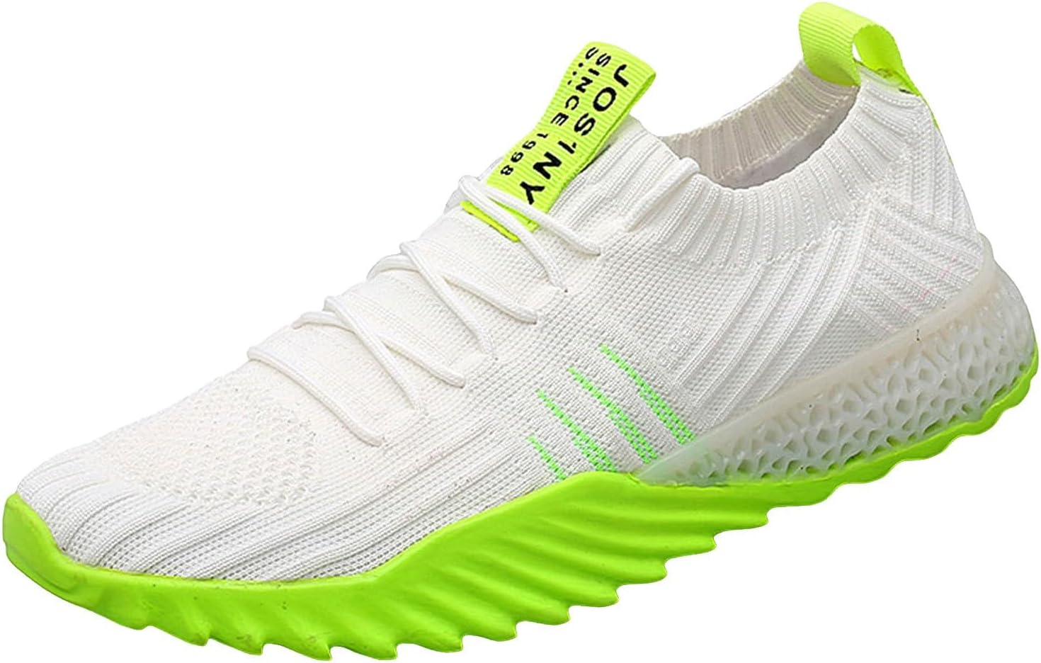 

Мужские кроссовки IWIHMIV для ходьбы, нескользящие беговые кроссовки, дышащие повседневные кроссовки для ходьбы, спортивная обувь для тренировок, зеленый