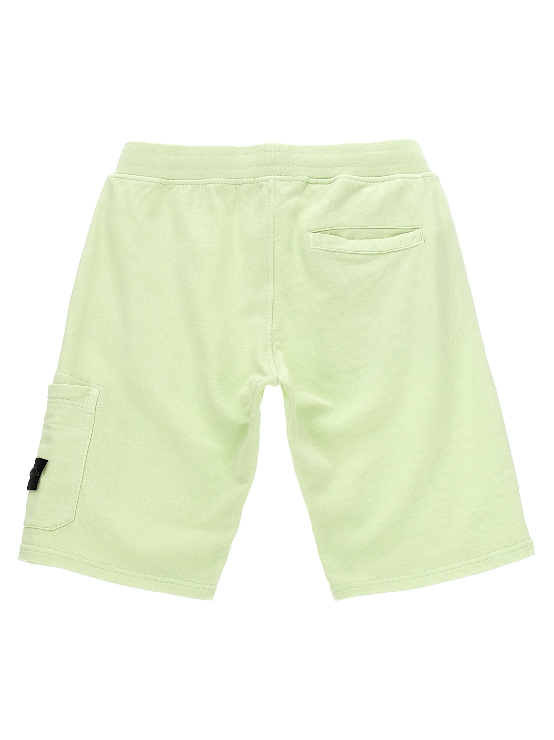 Бермуды-карго с логотипом и нашивкой Stone Island Junior, зеленый — фото 2