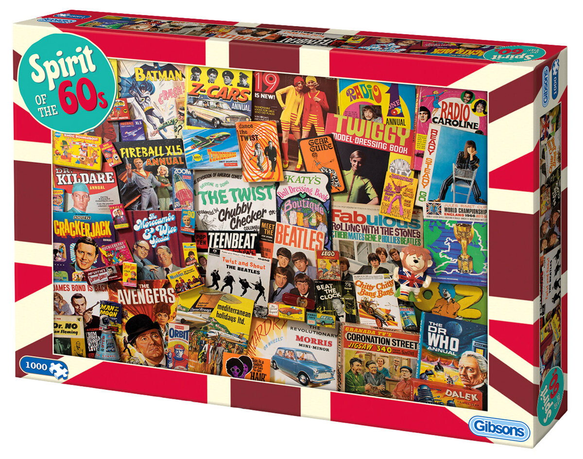 

Гибсоны, пазл, Дух 60-х, 1000 шт. Gibsons