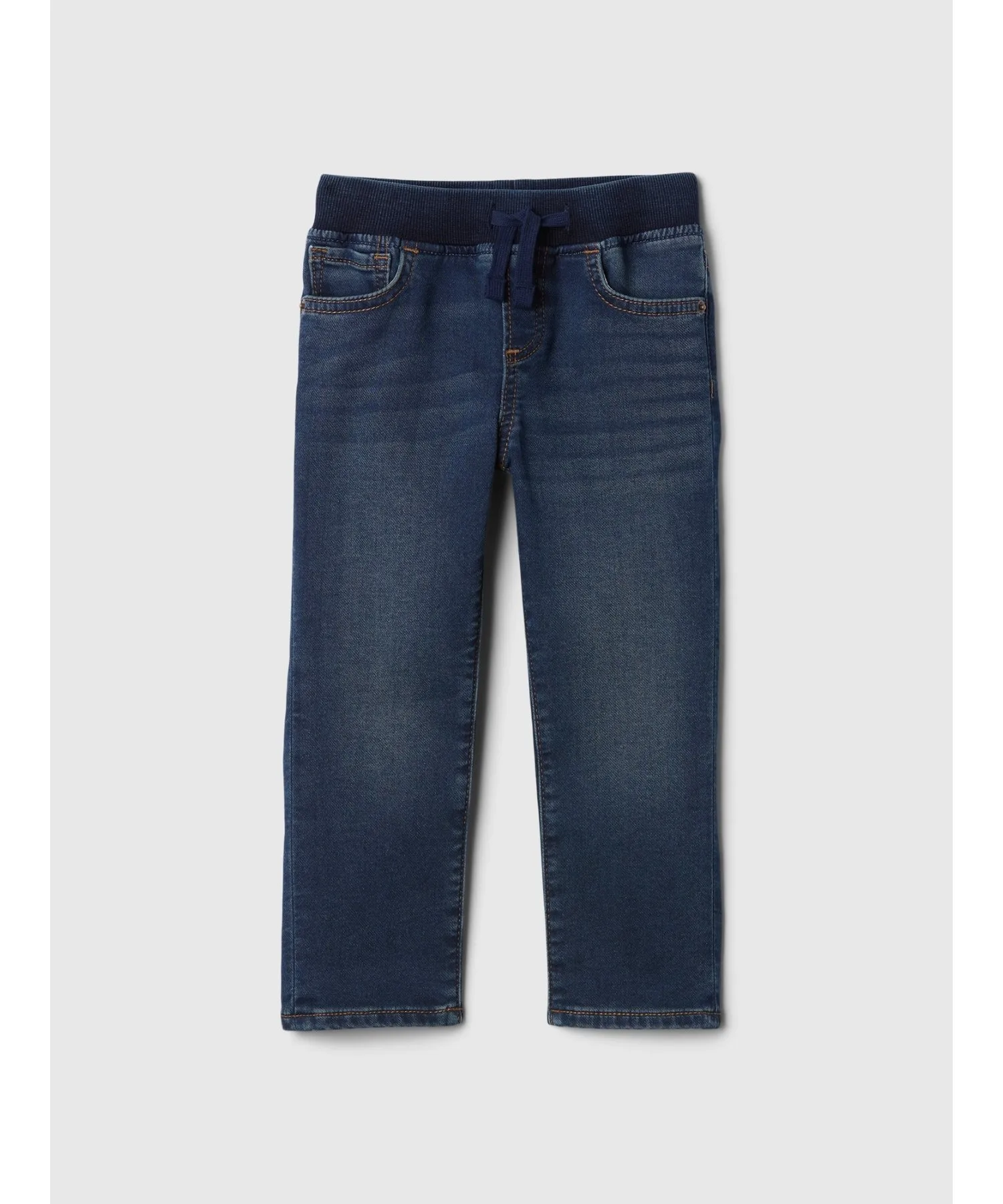 (K)babyGap узкие спортивные штаны-джинсы на резинке GAP, DARK_WASH