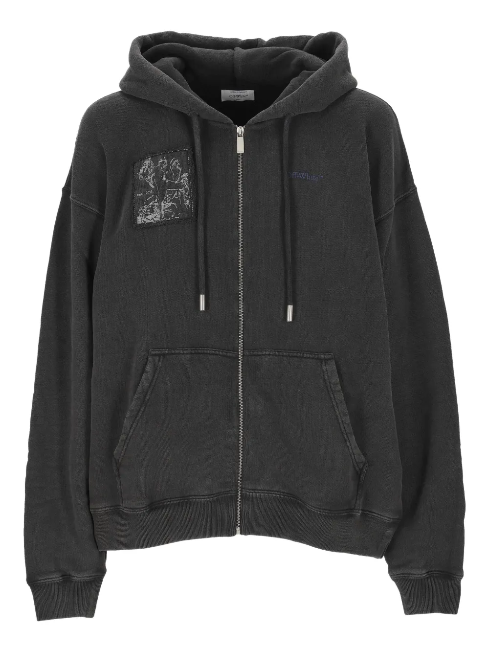 

Толстовка на молнии Matthew OFF-WHITE, черный