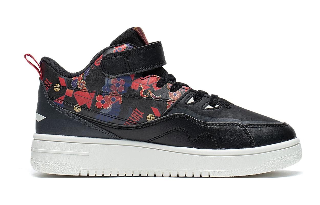 937 Детские кроссовки для скейтбординга GS Mid-top Black And Red Camouflage Lining Young — фото 2