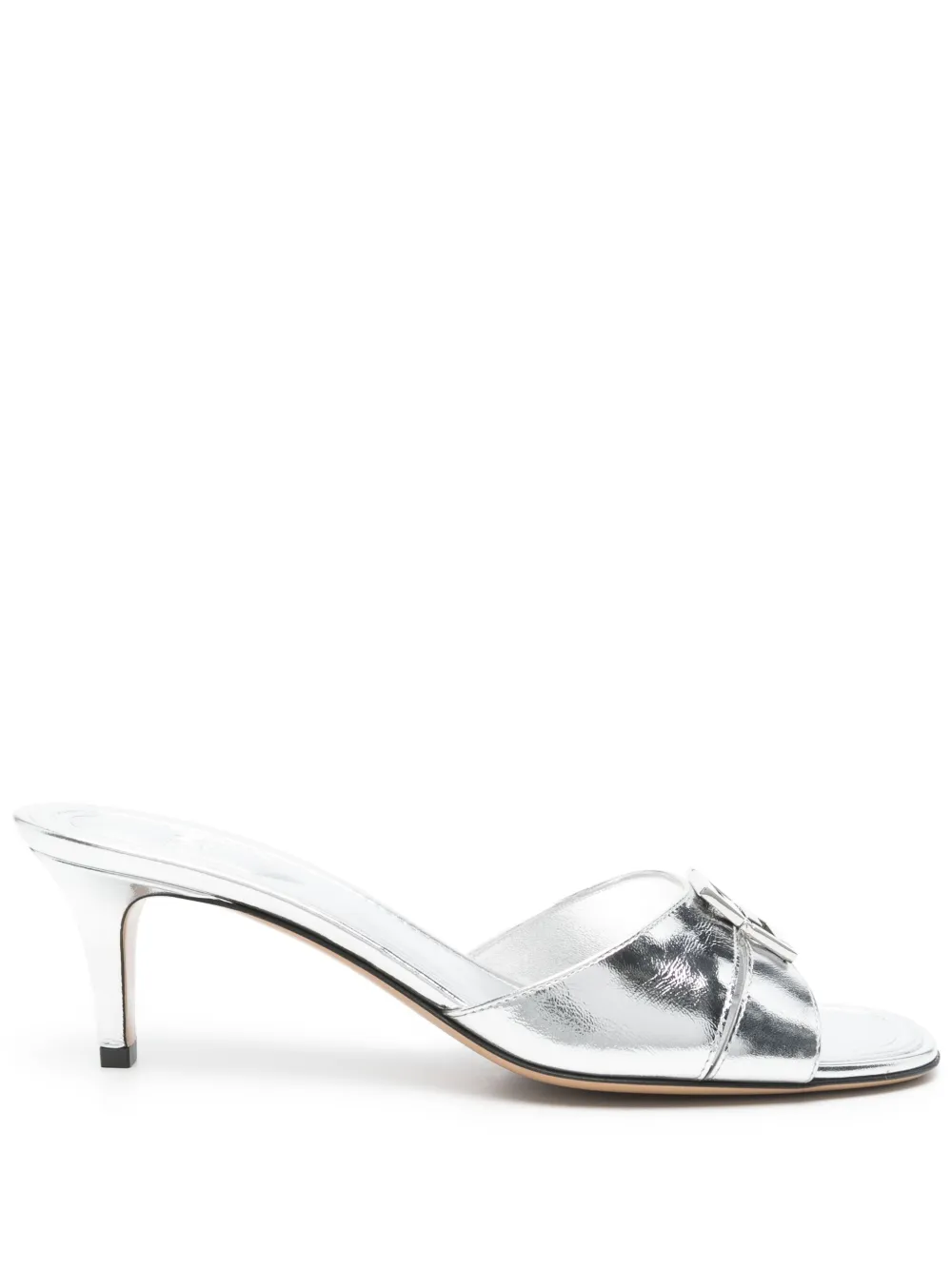 Мюли FFold 55 FENDI, серебряный