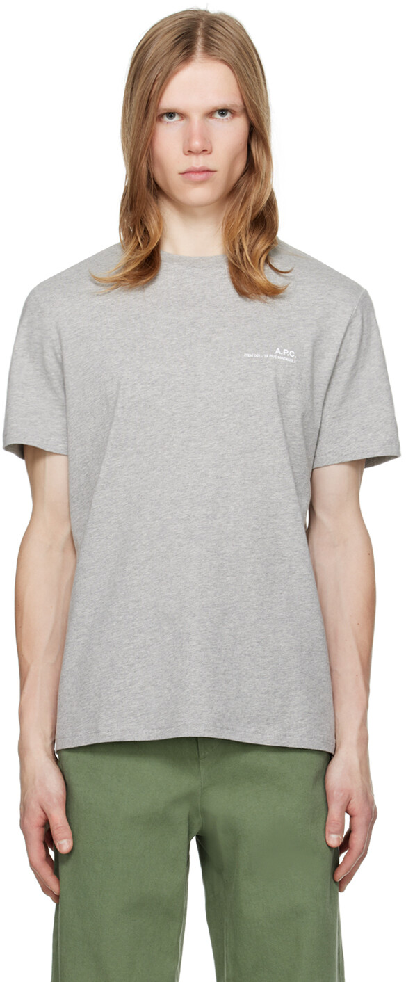

Футболка серого цвета A.P.C., Heather grey