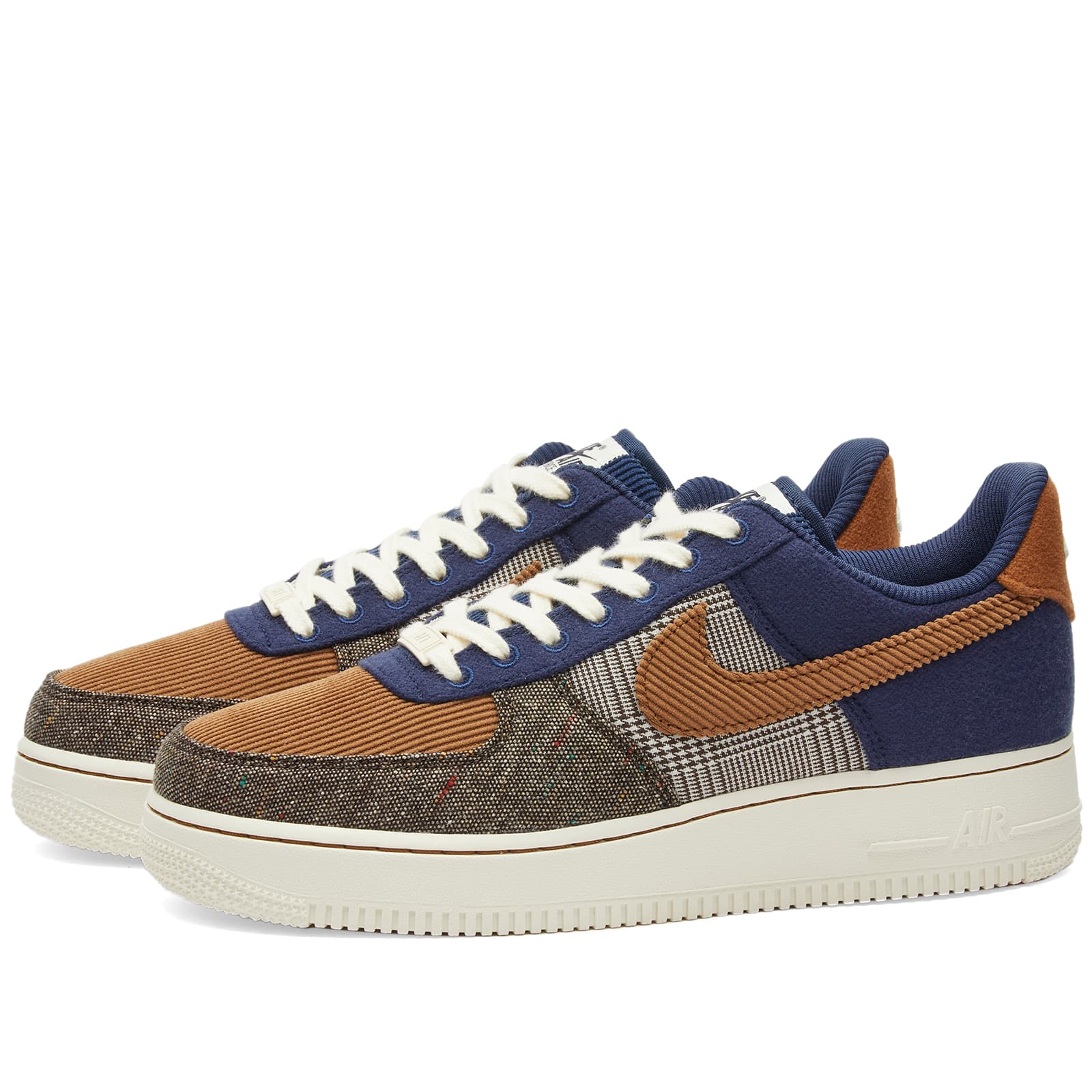 

Кроссовки Nike Air Force 1 '07 Premium, цвет Midnight Navy & Ale Brown, Серый, Кроссовки Nike Air Force 1 '07 Premium, цвет Midnight Navy & Ale Brown