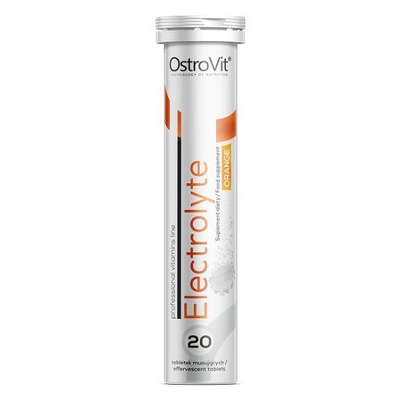 

OstroVit, Электролиты со вкусом апельсина, 20 шипучих таблеток