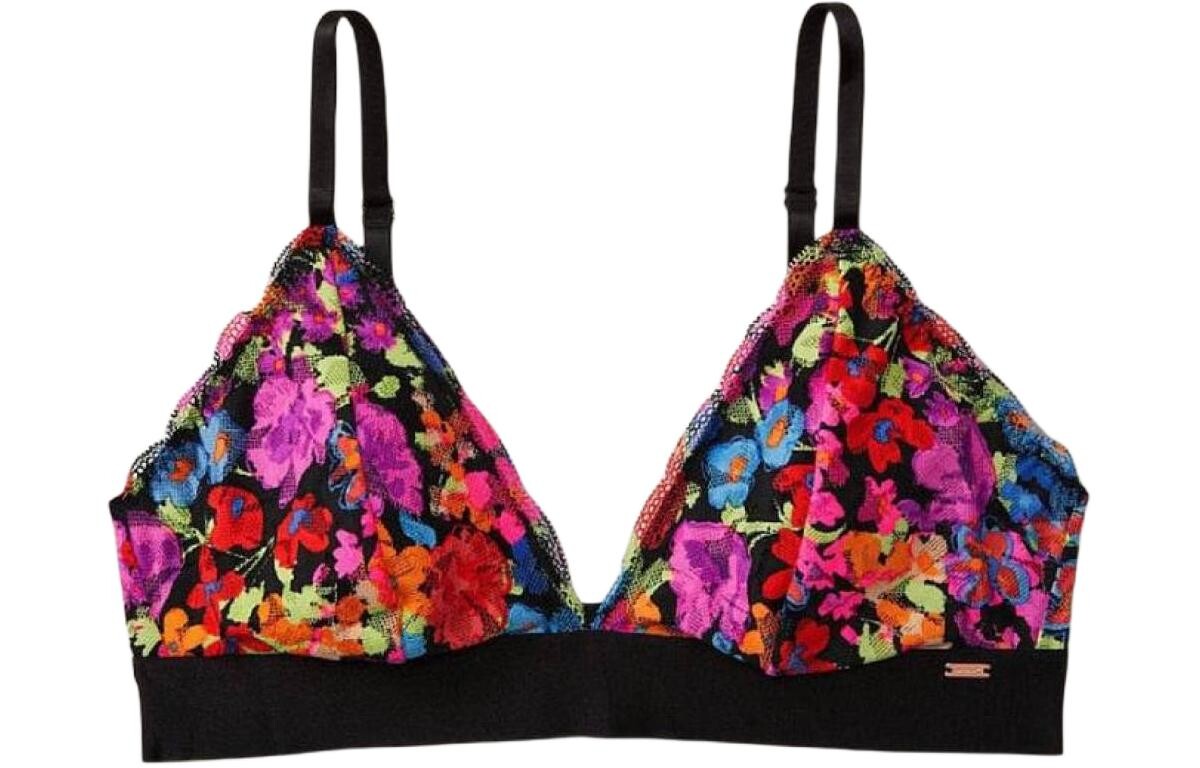 

Женский бюстгальтер Victoria's Secret, цвет Black floral print