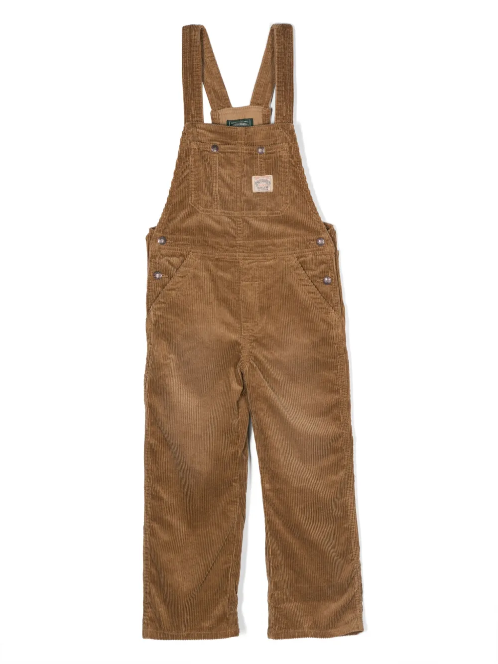 Вельветовый комбинезон прямого кроя POLO RALPH LAUREN KIDS, нейтральный