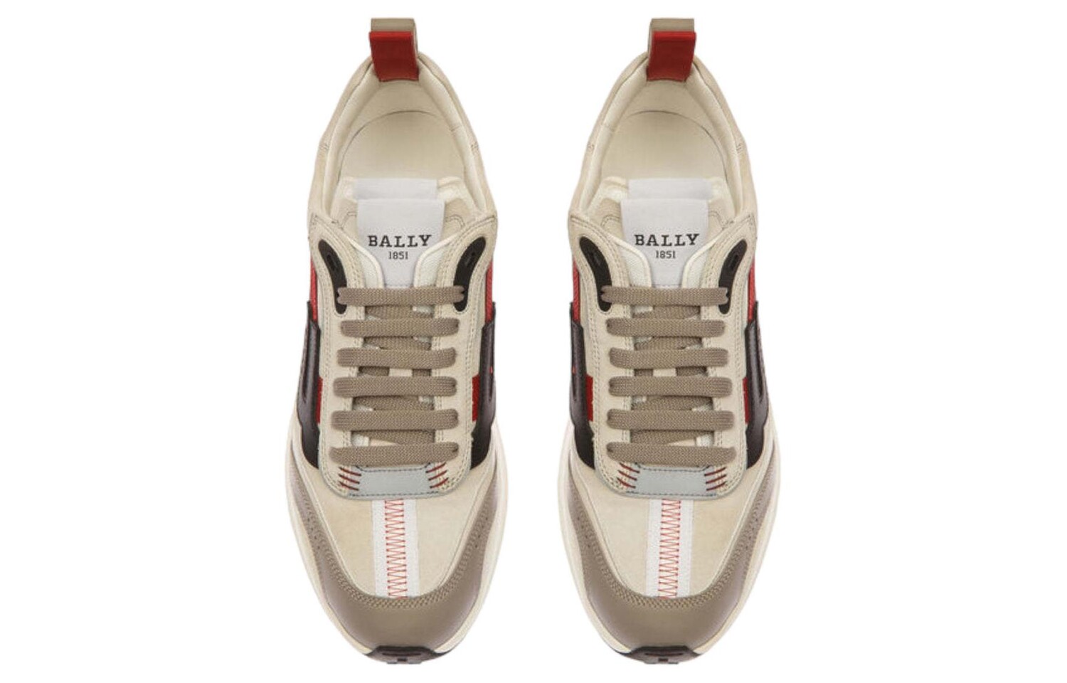Обувь для образа жизни Мужская низкая Mi/Черный/Красный Bally — фото 4