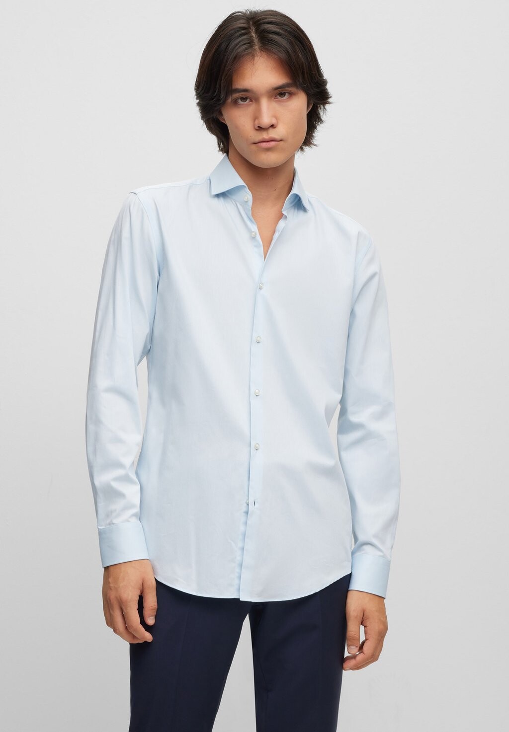 

Деловая рубашка KASON HUGO, цвет light/pastel blue