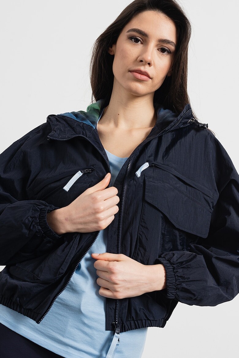 

Короткая куртка с капюшоном Armani Exchange, черный