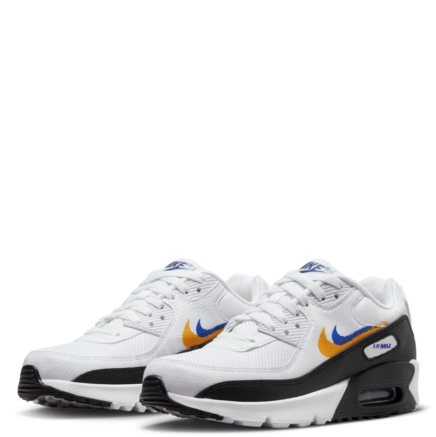 Детские кроссовки Nike Air Max FJ4592 - белые с черными вставками для бега RHS890