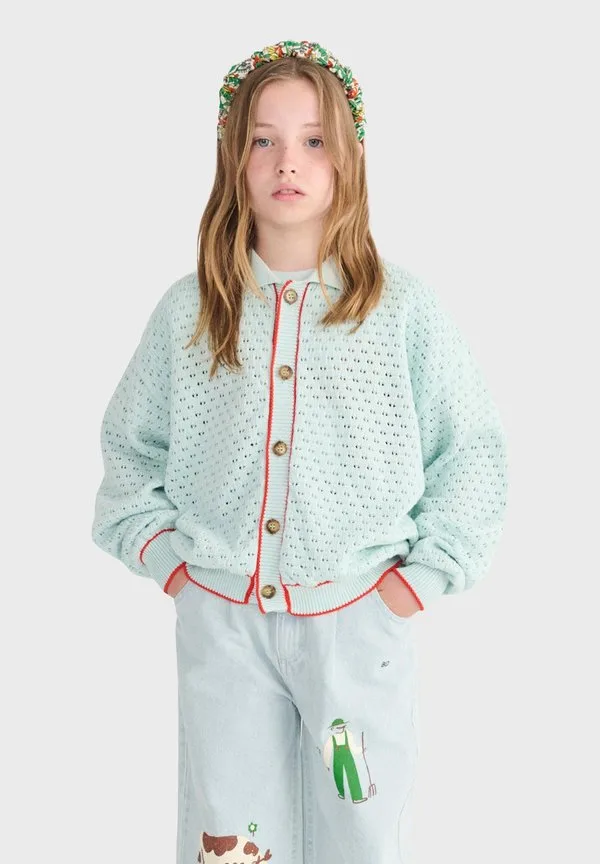 Ажурный кардиган Bobo Choses, Light Blue — фото 4