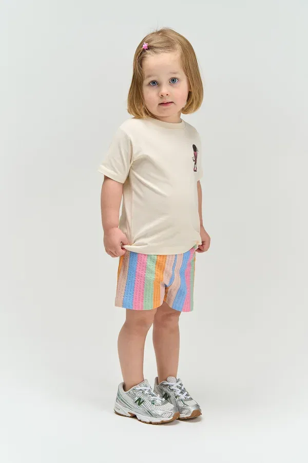 Футболка Tundra s s tee print t-shirt The New Siblings, гардения