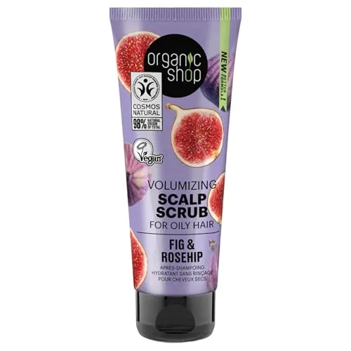 Скраб для кожи головы Organic Shop Volumizing для жирных волос, инжир и шиповник, 75 мл Organic Shop