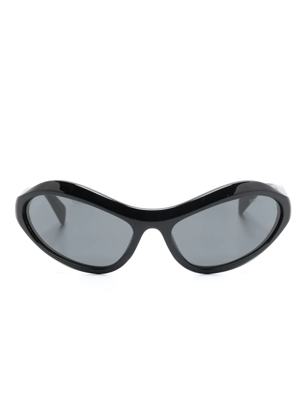 

Солнцезащитные очки в оправе 'кошачий глаз' Prada Eyewear, черный