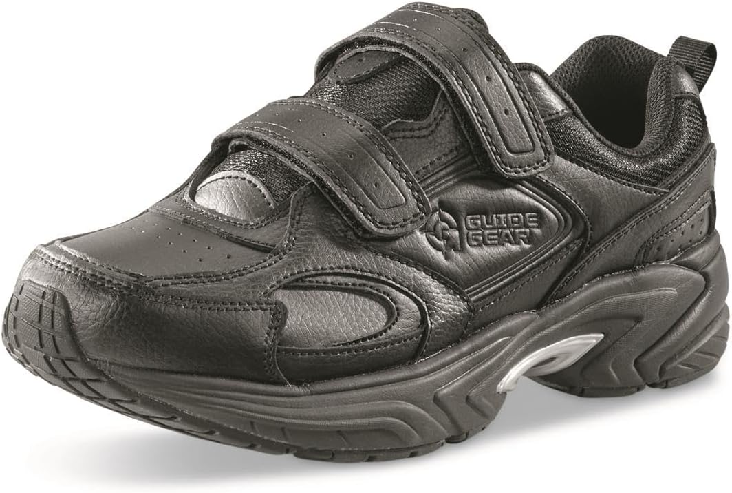 

Кроссовки Guide Gear для мужчин с застежкой-липучкой, комфортная обувь для работы, повседневной носки и работы, черный
