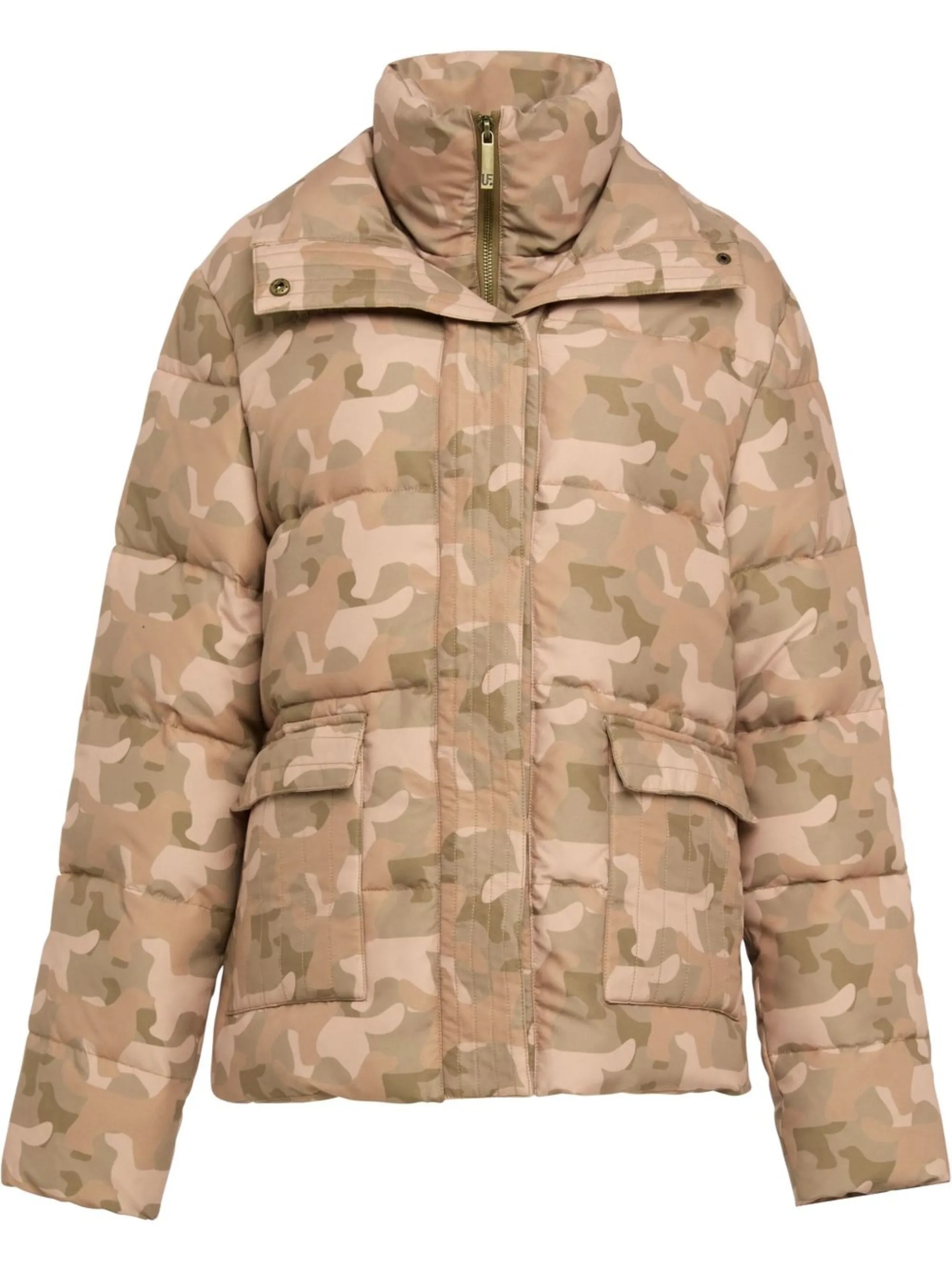 

Пуховик Hidden Hound Unreal Fur, бежевый