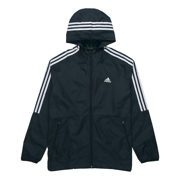

Куртка Men's adidas Stripes Windbreaker Jacket Black, черный
