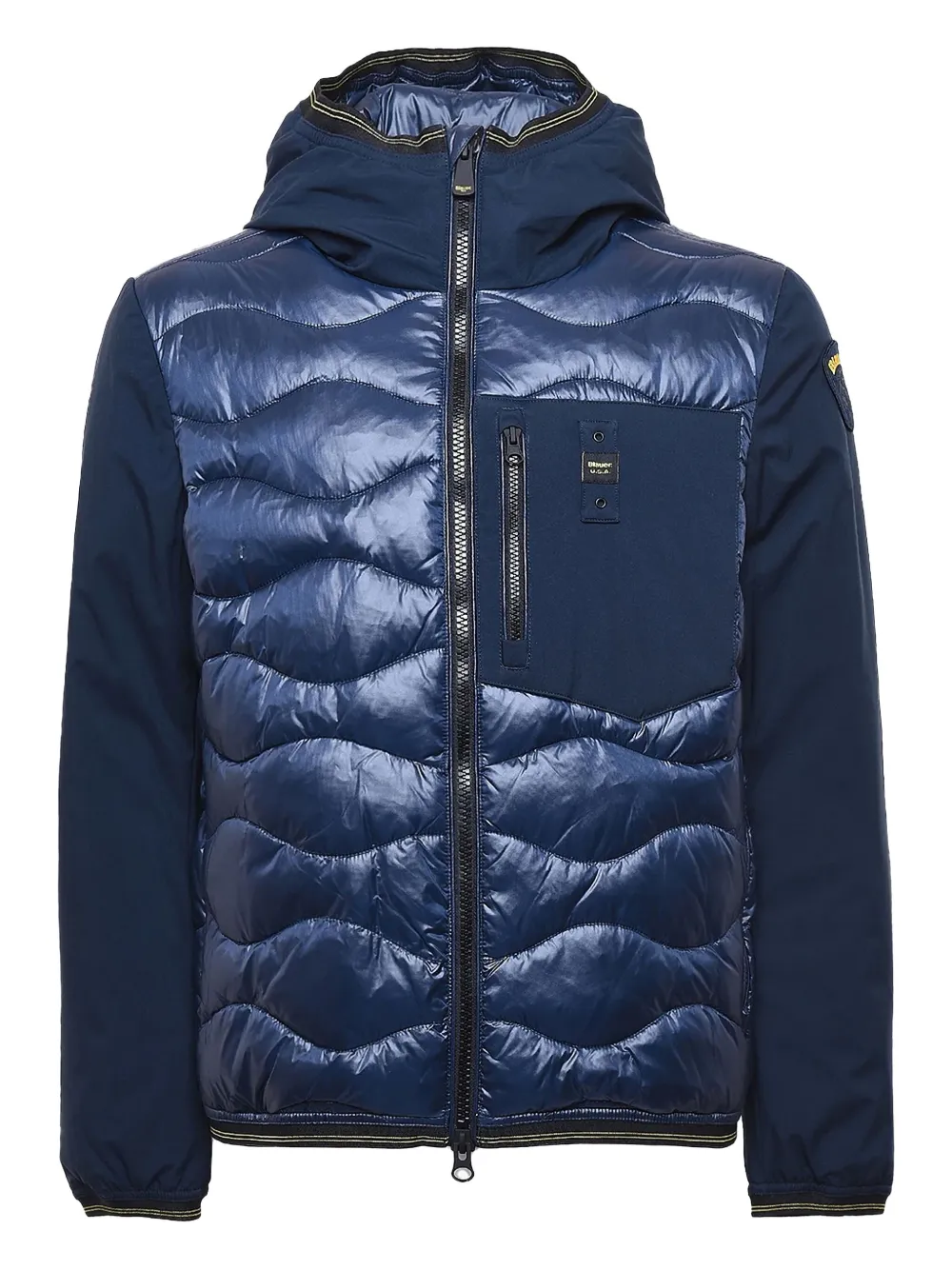 

Стеганая куртка с капюшоном Blauer, синий