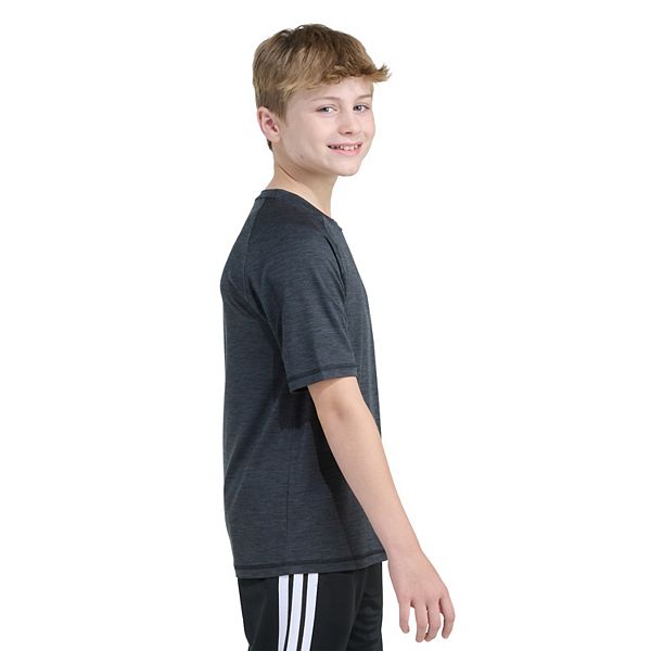 Мальчиковая футболка с коротким рукавом raglan Adidas, Black — фото 4