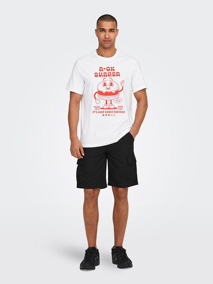 

Тканевые шорты ONLY & SONS, черный