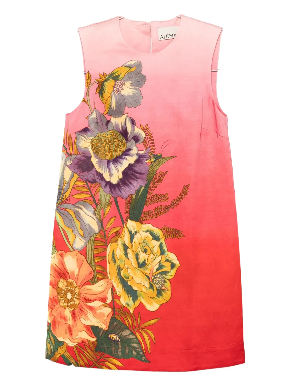 

Мини-платье Inez Ombre с цветочным принтом ALEMAIS, розовый