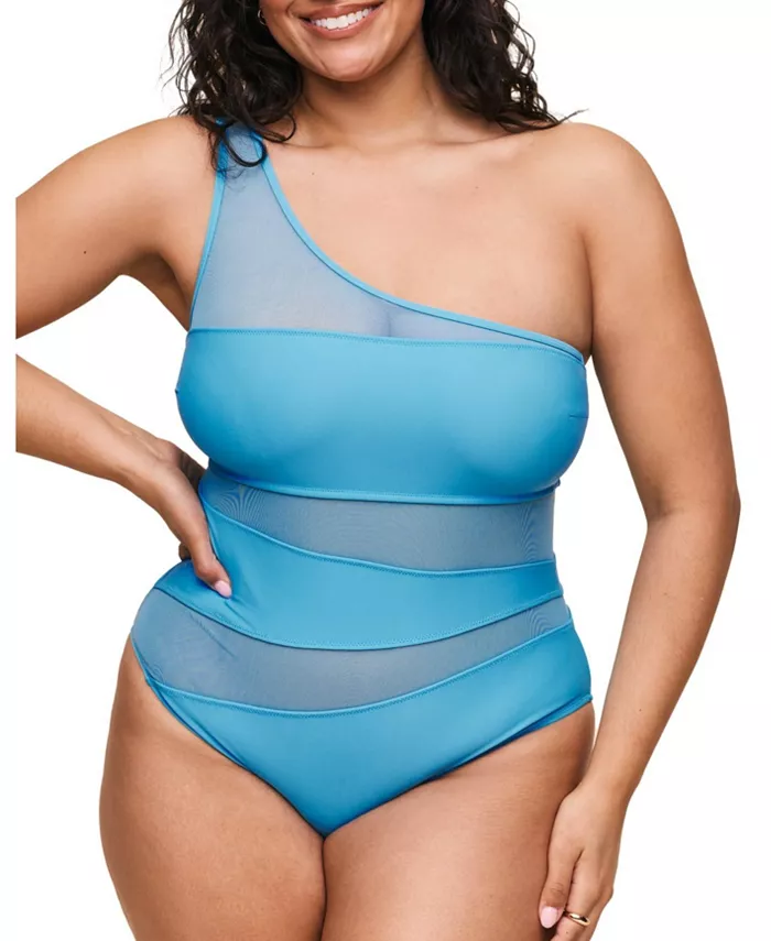 

Купальник цельный Plus Size Kimora Adore Me, синий
