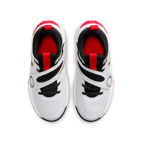 Кроссовки team hustle d11 'white gold university red' Nike, белый — фото 4