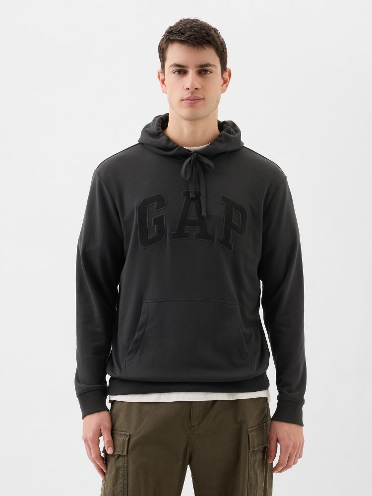 

Толстовка с логотипом и капюшоном Gap, черный