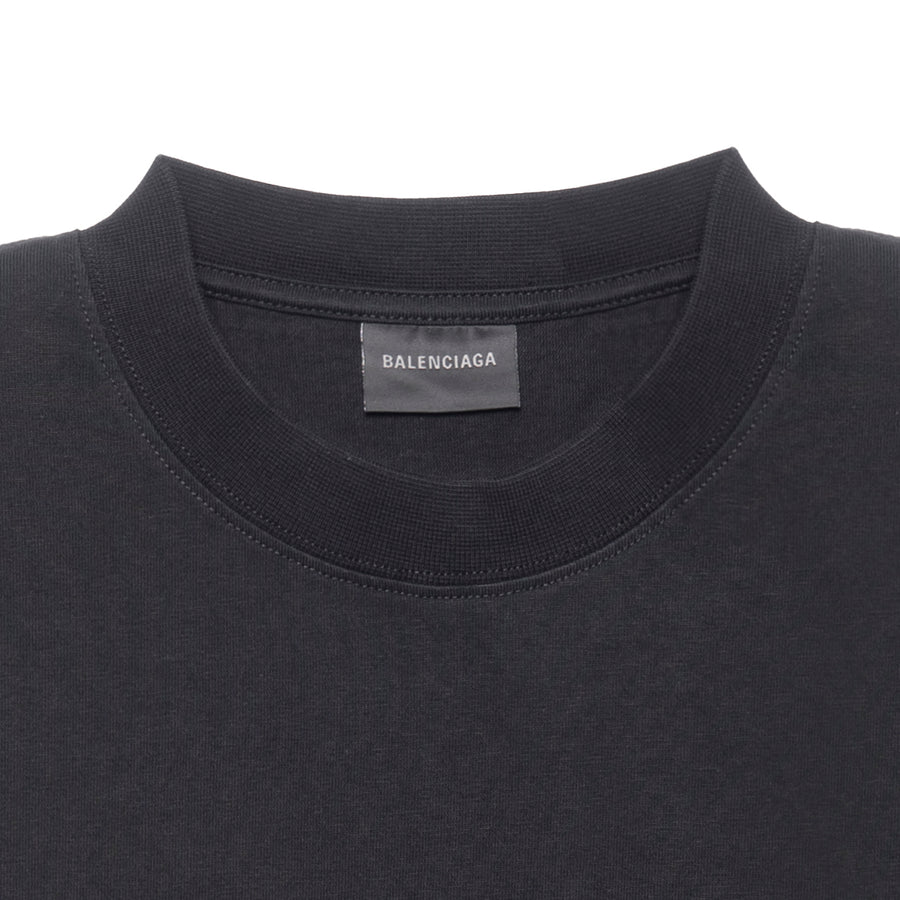 Футболка Balenciaga Cities Paris T-Shirt Medium Fit 'Nero', черный — фото 4